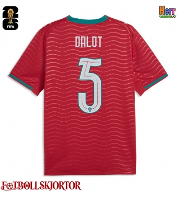 Portugal Diogo Dalot #5 Hemmatröja VM 2026 Kortärmad